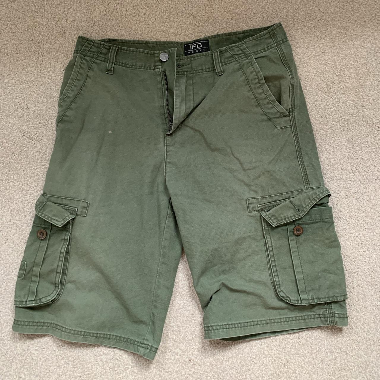 Green jorts!! Will fit sizes 8/10 - Depop