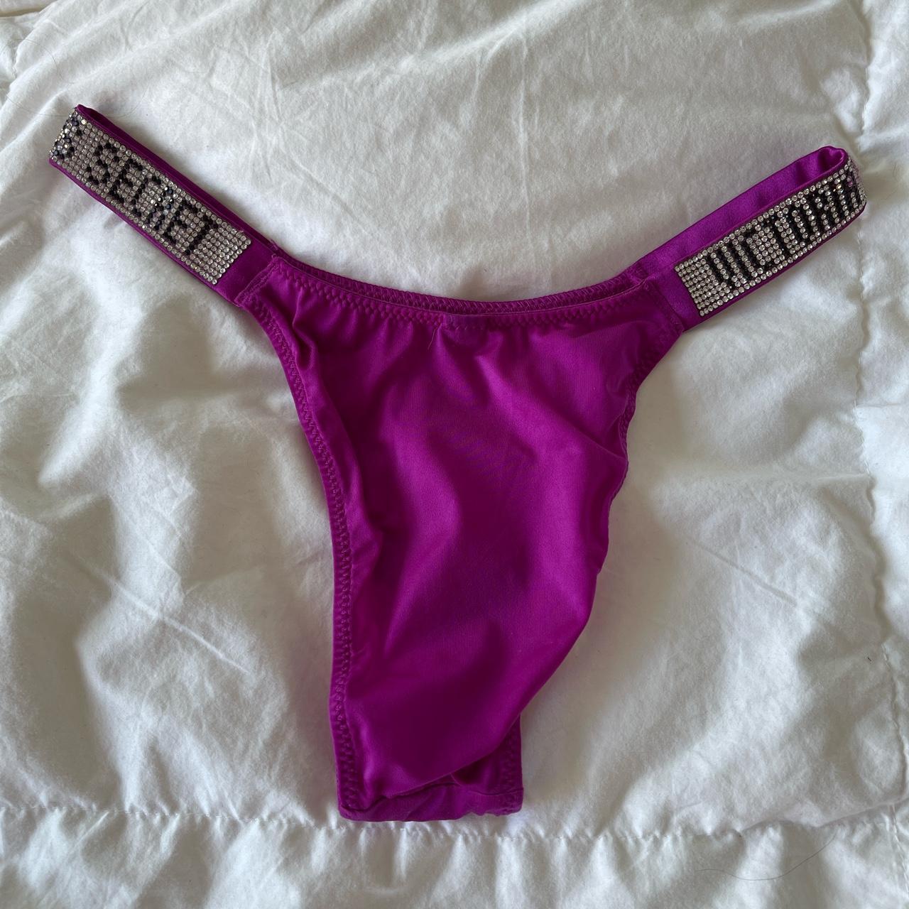 Victoria’s Secret Bedazzled Magenta / Pink Panties... Depop