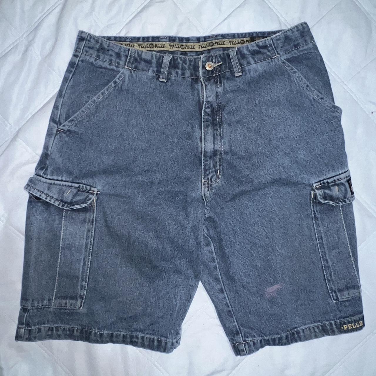 Pelle Pelle Men's Blue Shorts | Depop