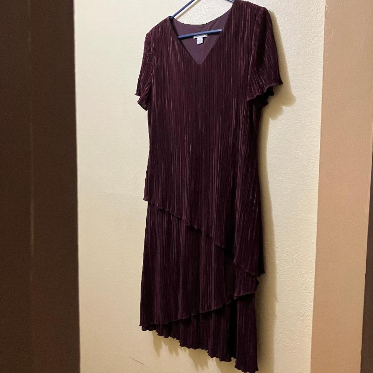 Vintage Y2K Women s Dress Barn Purple Ribbed Tiered