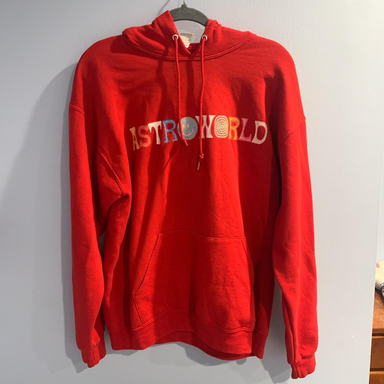 Red astroworld hoodie new arrivals