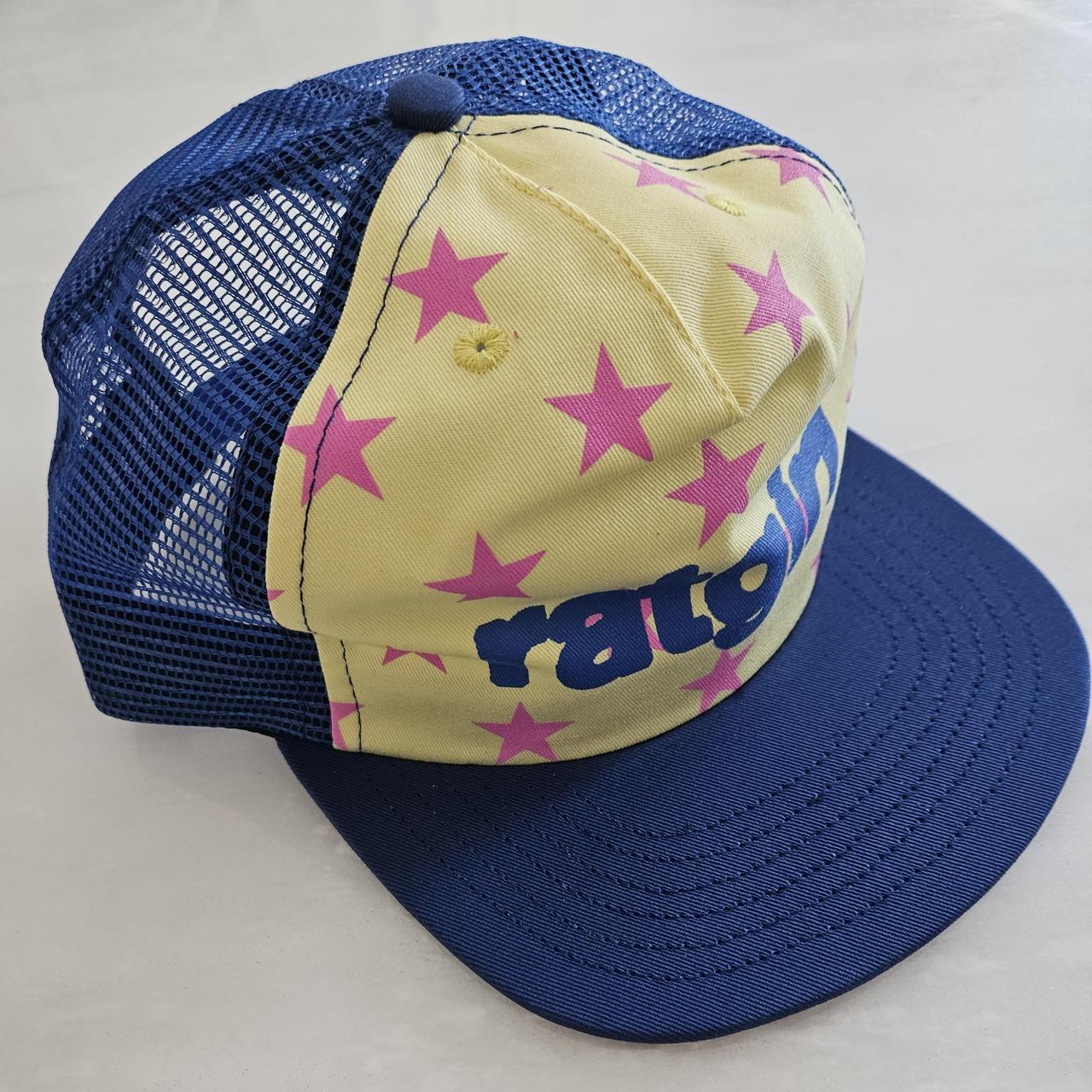 stray rats blue and pink ratgirl trucker...