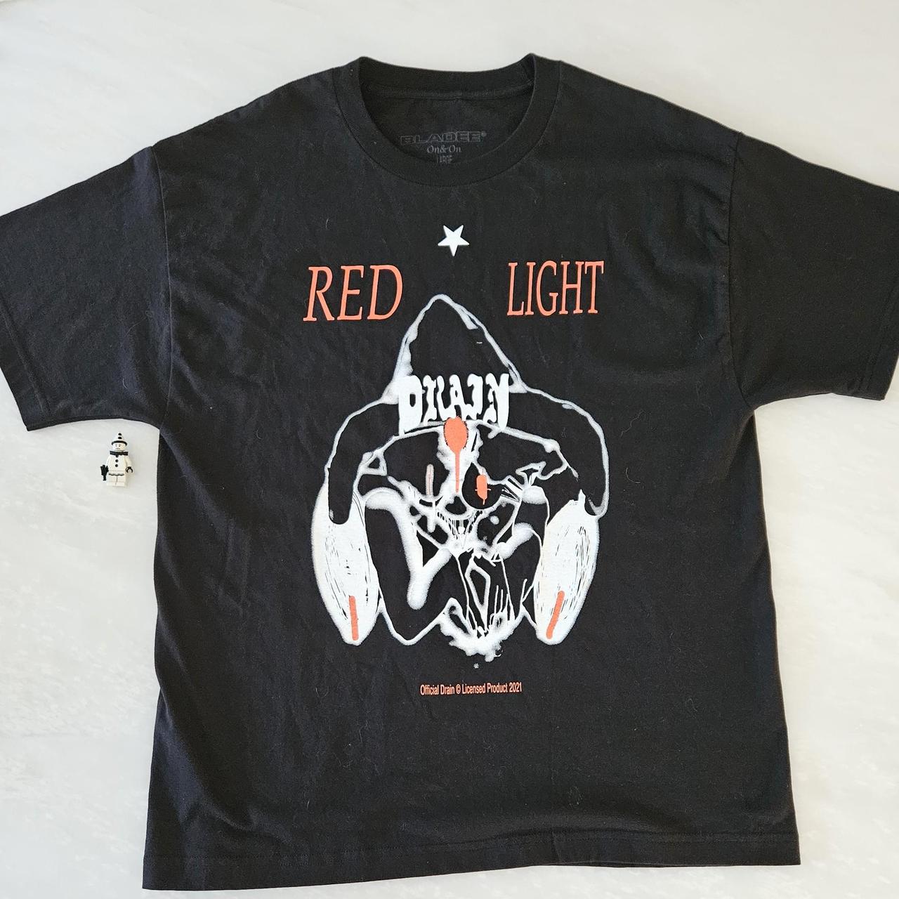 bladee red light shirt 2021 drop - black size large... - Depop