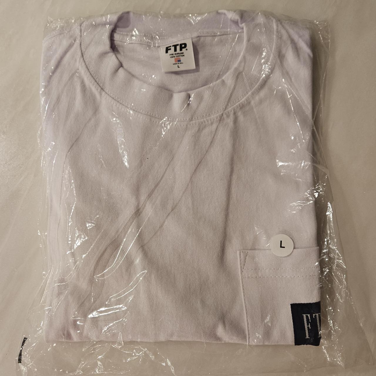 ftp fisher pocket tee white large ftp gap logo lol... - Depop