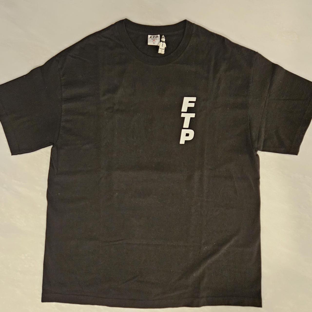 ftp vertical logo tee black and white size extra...