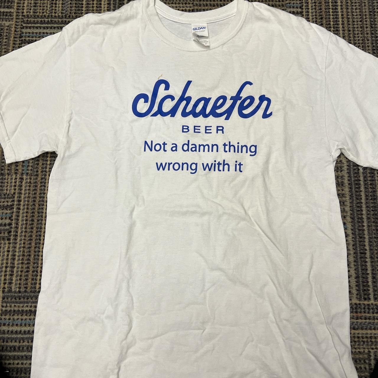 Schaefer sales beer shirt