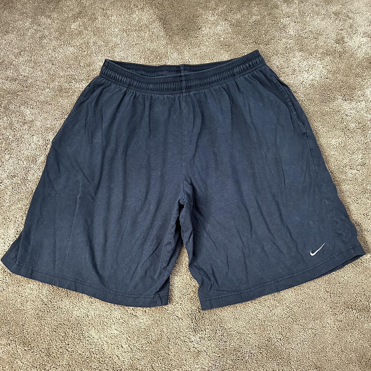 Navy Blue Nike Shorts Size L - Depop