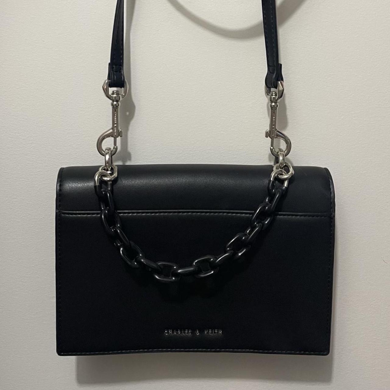 Charles & Keith Women's Black Bag | Depop