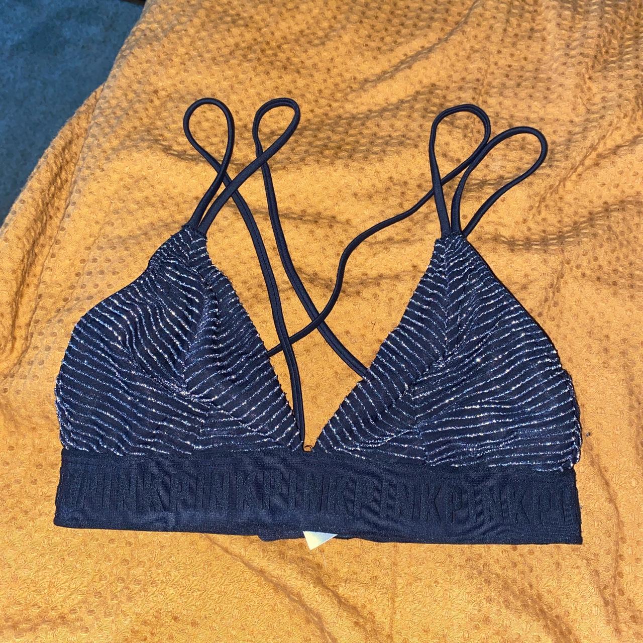 Black sparkles bra bralette Victoria secret - Depop