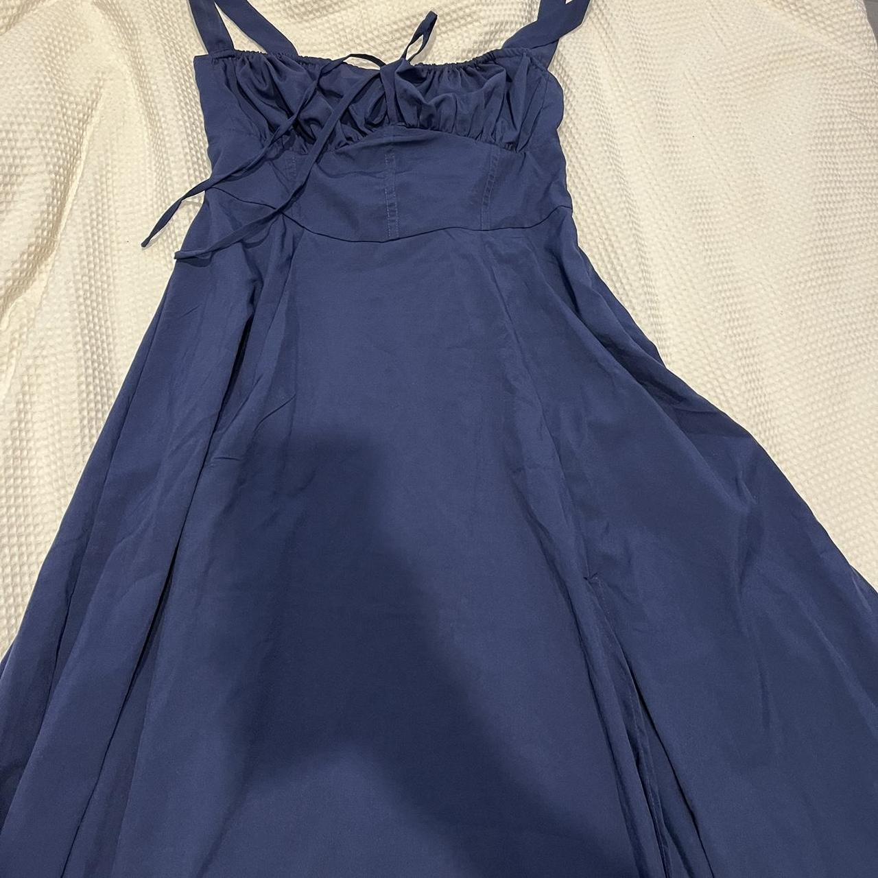 navy Carmen style dress - dupe - not real house of... - Depop