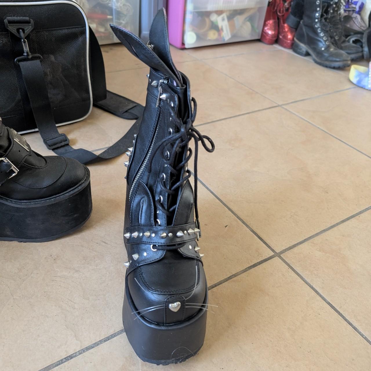 Demonia Women's Boots - Black - US 8 – super rare… - image 4