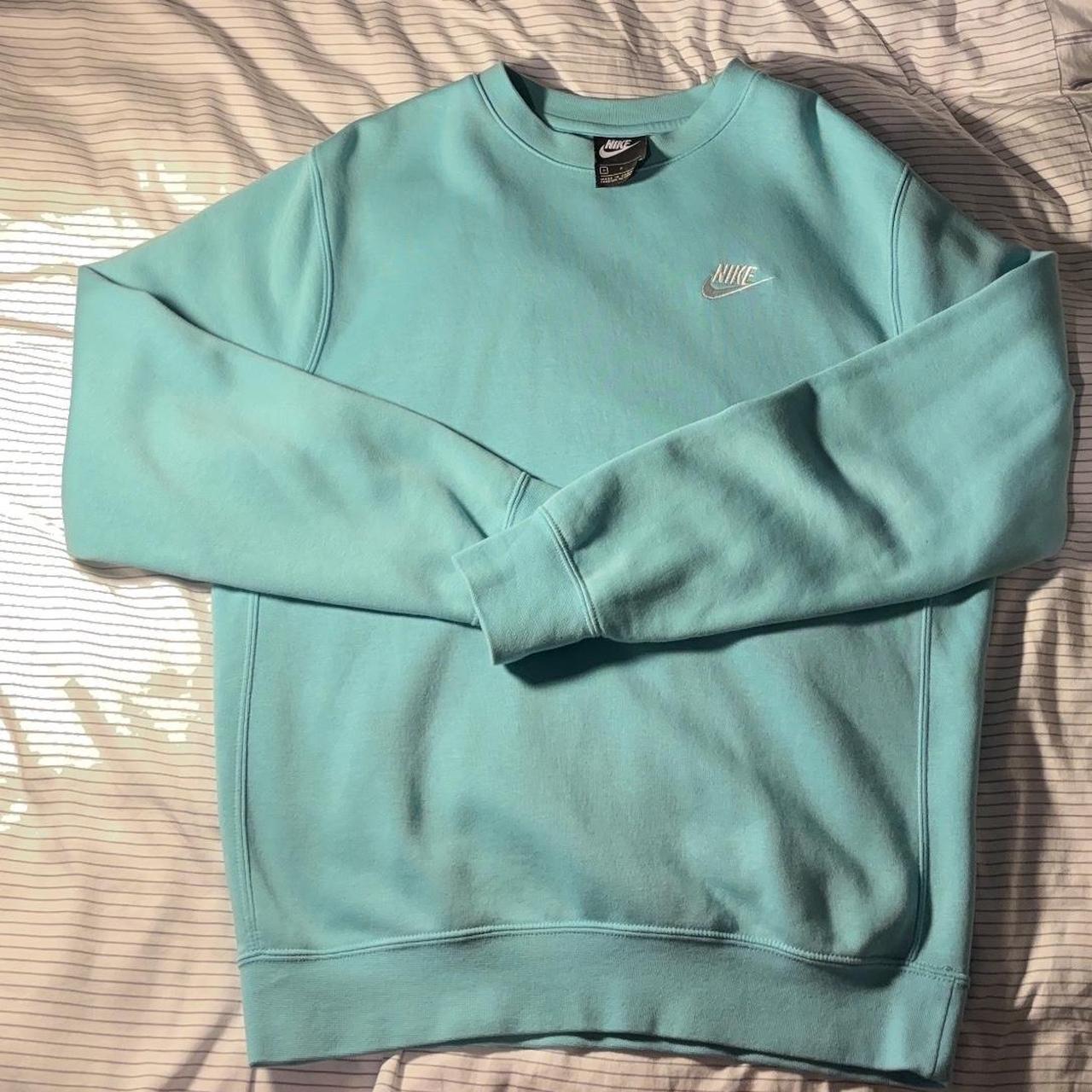 Nike Club Sweatshirt/Crewneck, Light Blue colour.... Depop