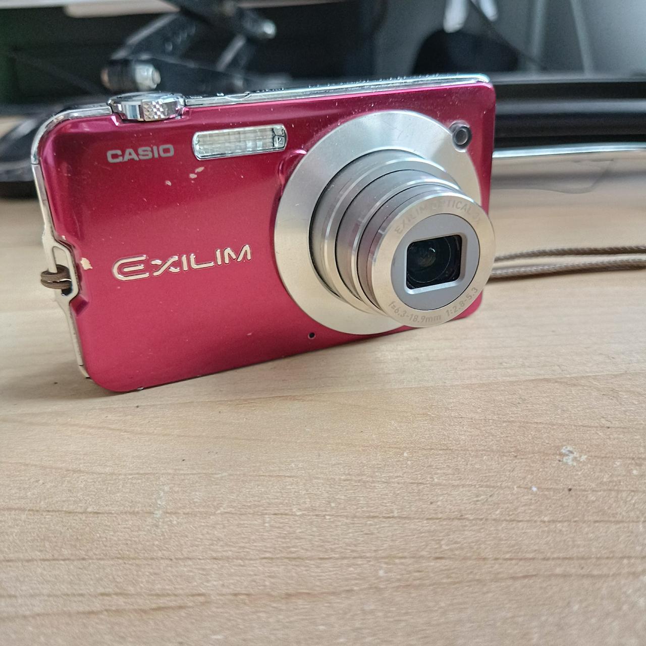 Casio EXILIM EXS10 digital camera red with charger,... Depop