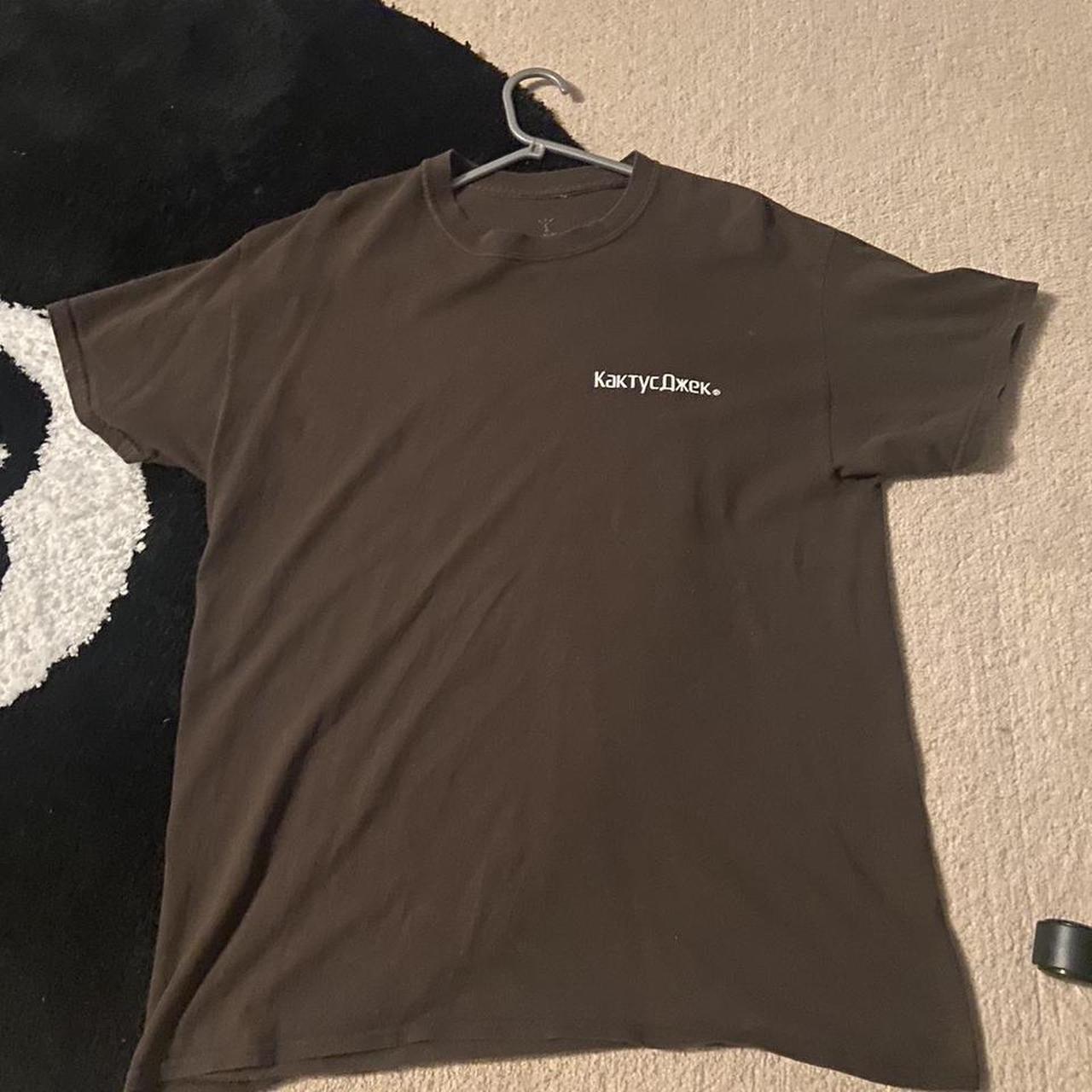 travis scott brown ASTROWORLD t shirt - Depop