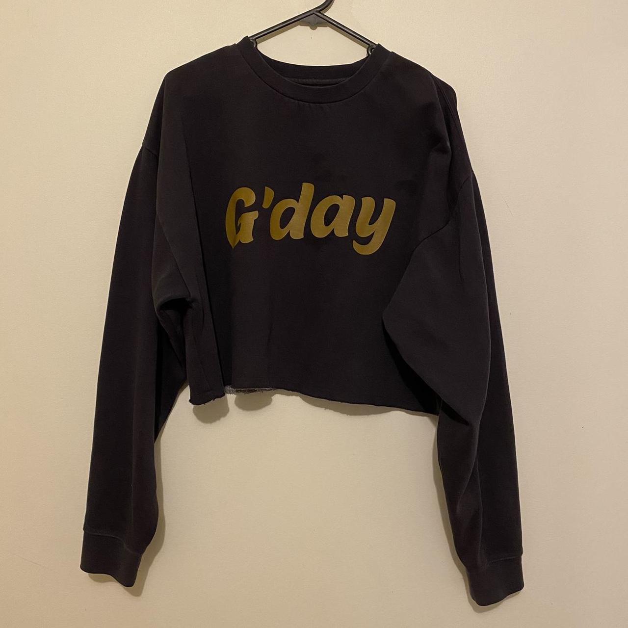 Gday cropped billabong jumper size S - Depop