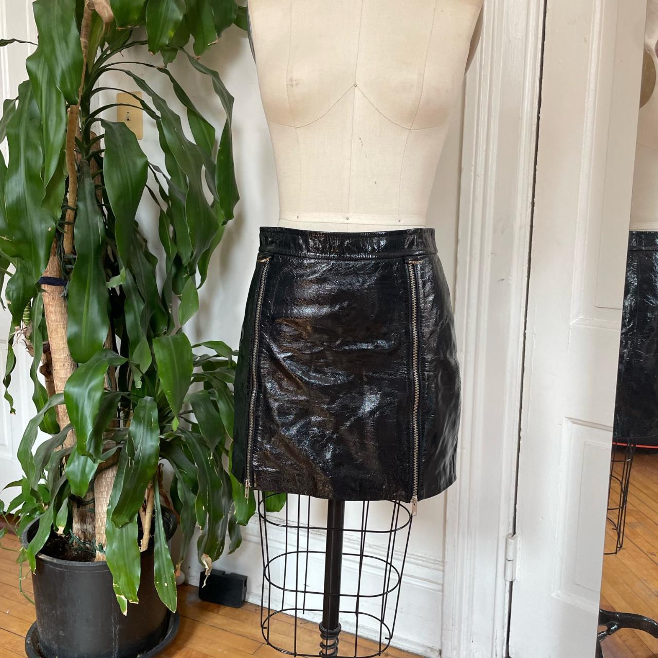 Michelle mason clearance leather skirt