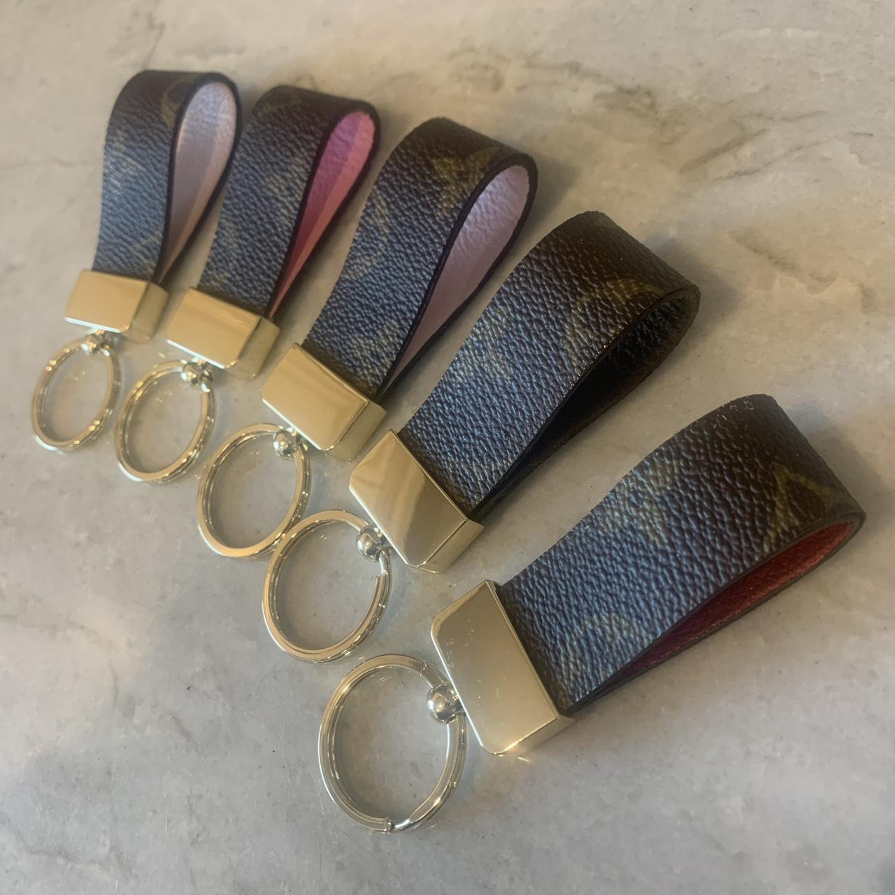 Lv key wristlet hot sale