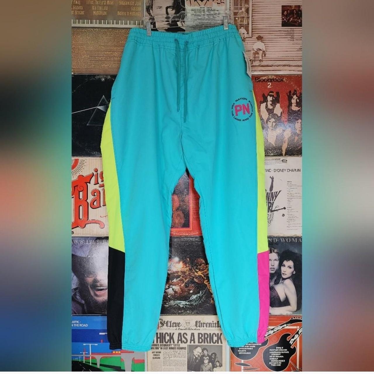 Neon on sale windbreaker pants