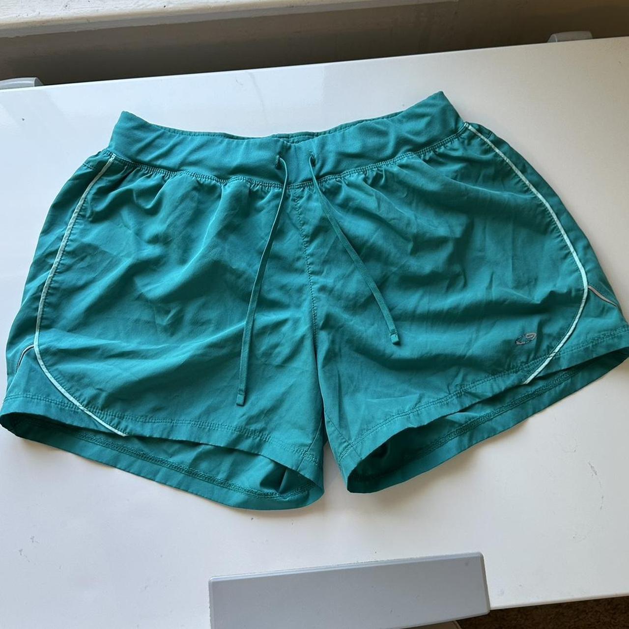 champion blue teal athletic shorts with a. Depop