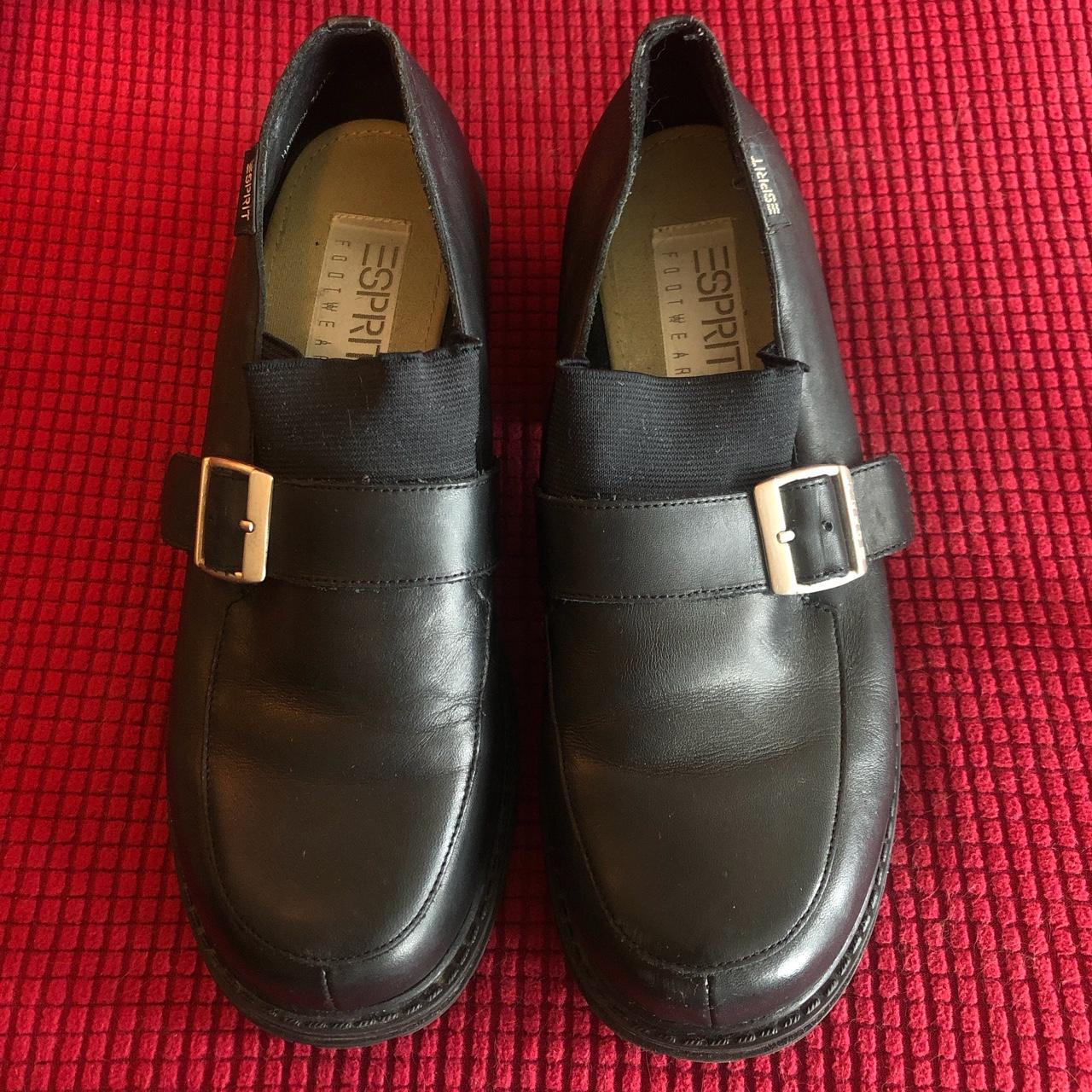 Esprit Y2K Chunky Sole Loafers Size 9.5 Leather... - Depop