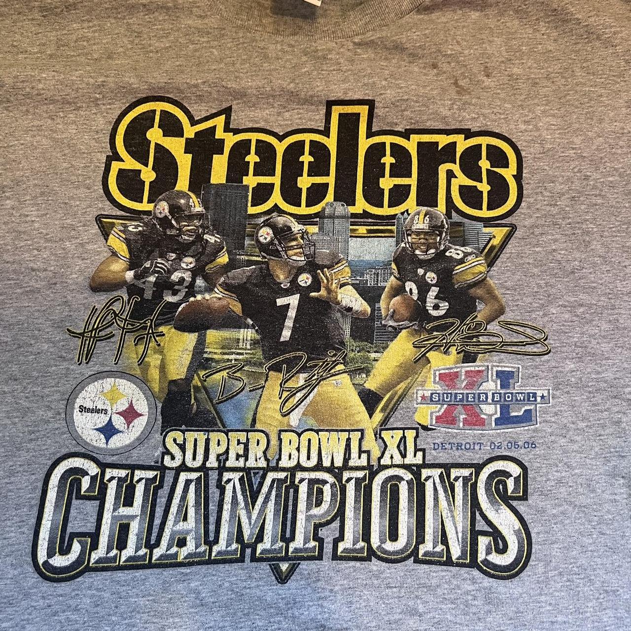 Pittsburgh Steelers Super Bowl XL champions tee... - Depop