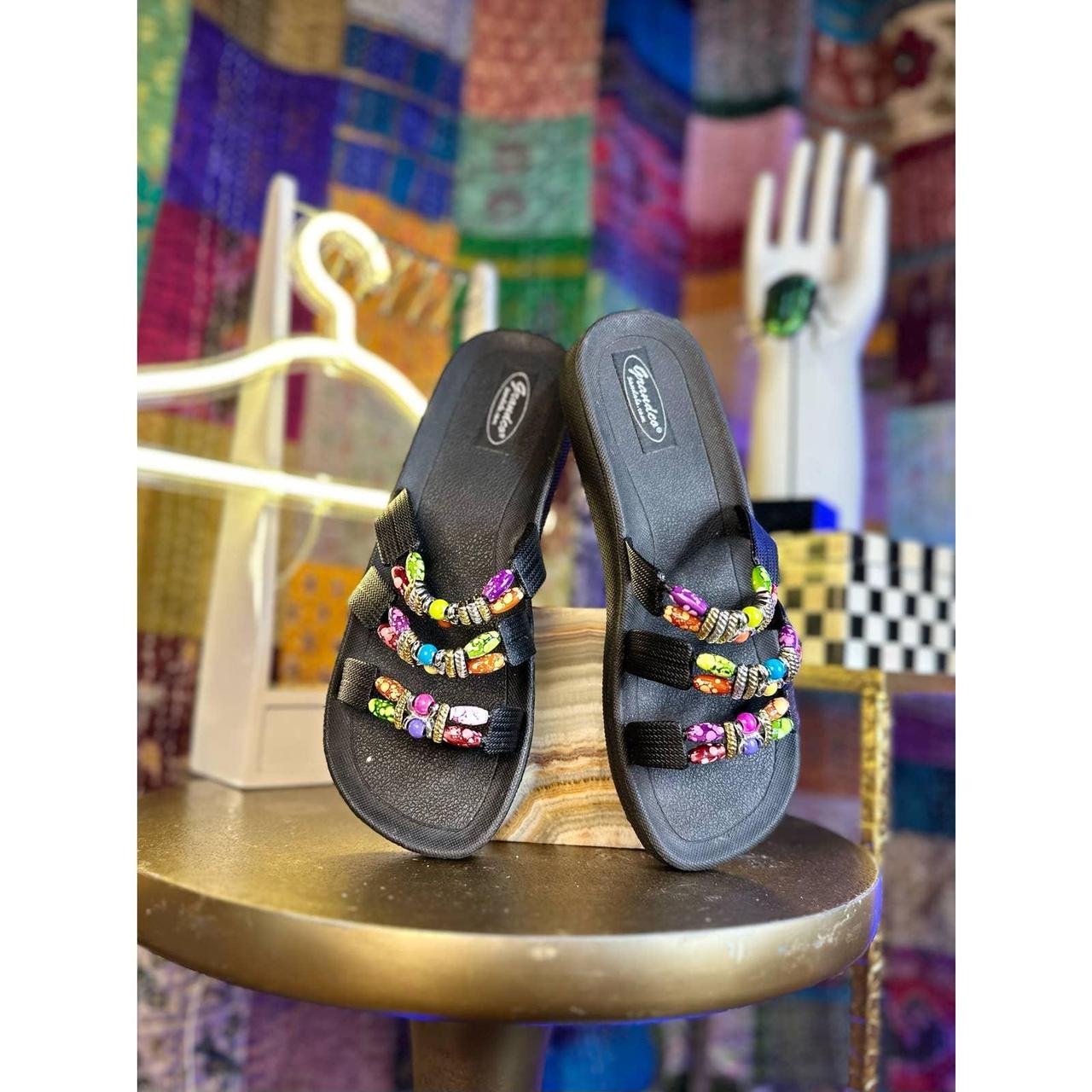 Fancy Beaded Sandal, Size: 5-8 at Rs 550/pair in Mumbai | ID: 19073582455