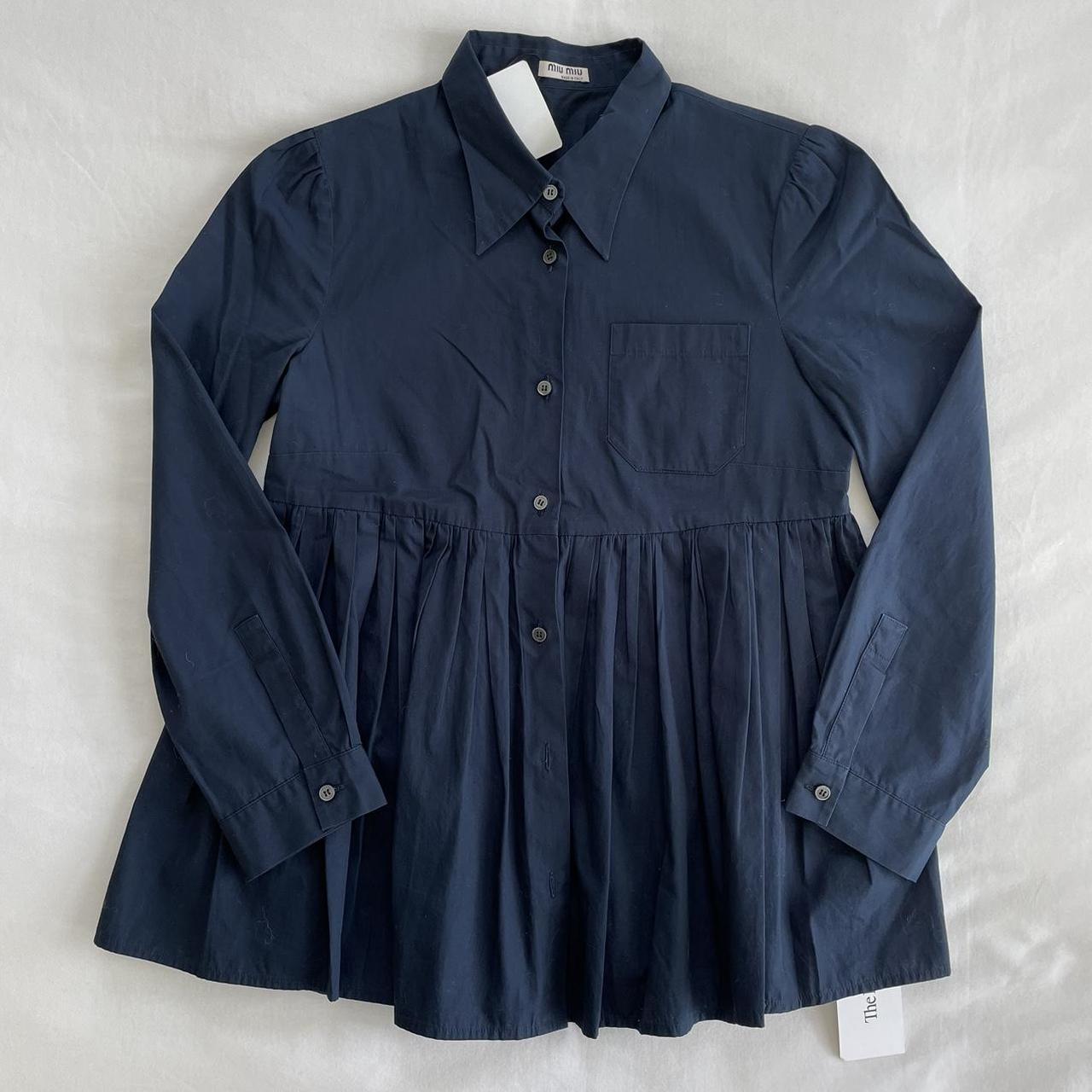 Miu Miu Women's Navy Blouse