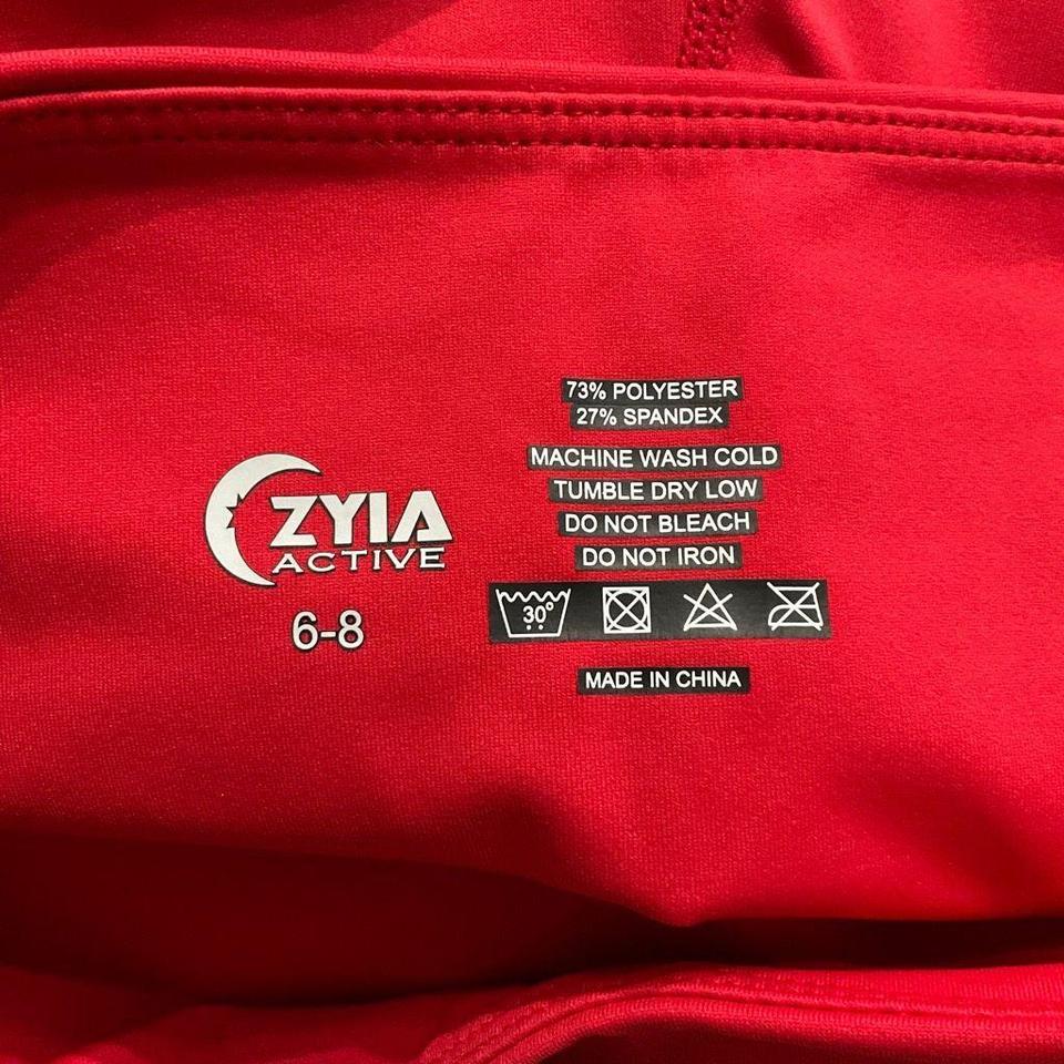 Zyia Leggings 6-8, like new, red - Depop