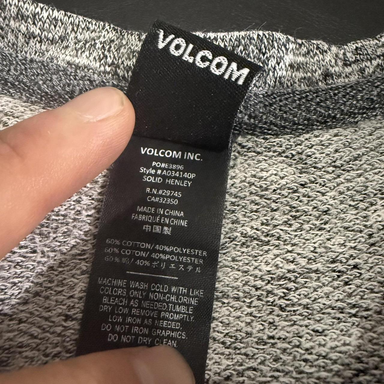 Volcom Men's Sweater - Grey - L – Volcom Solid Kn… - image 4