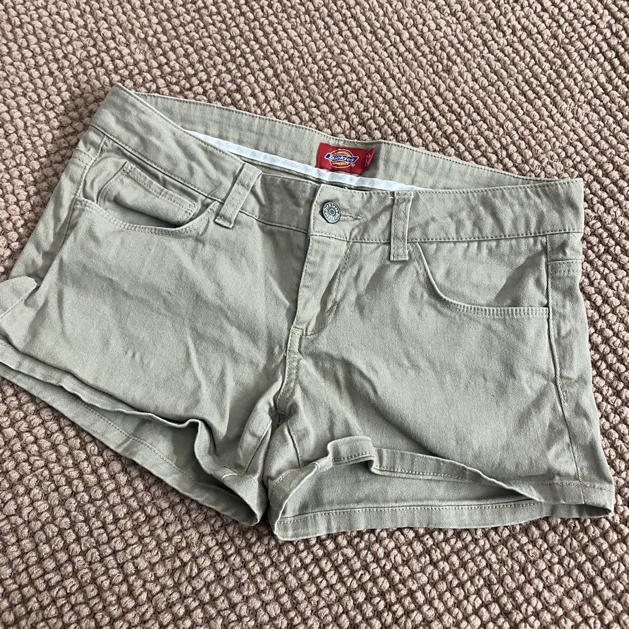 Dickies Khaki Shorts Womens Size 5 Depop