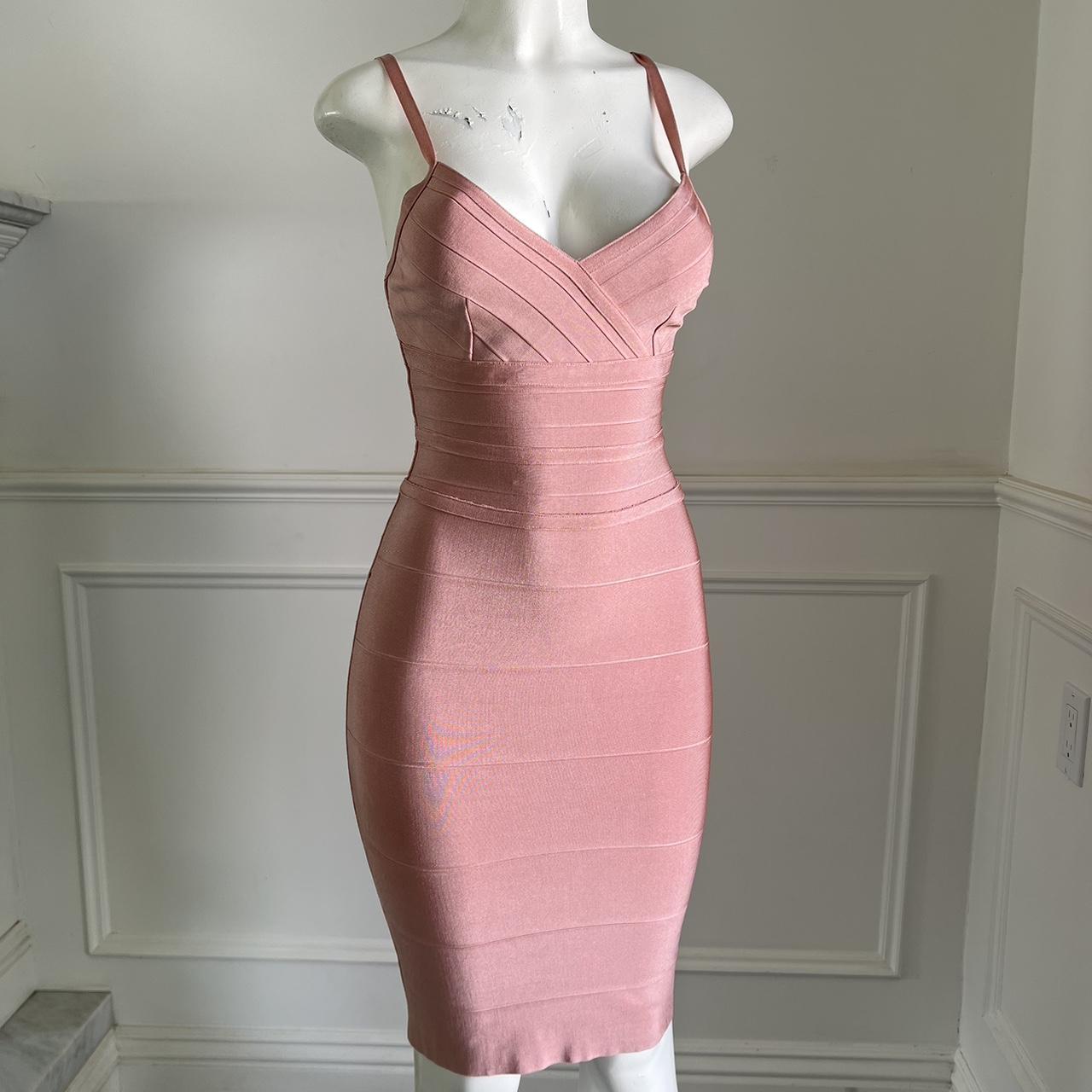 Light pink hotsell bandage dress