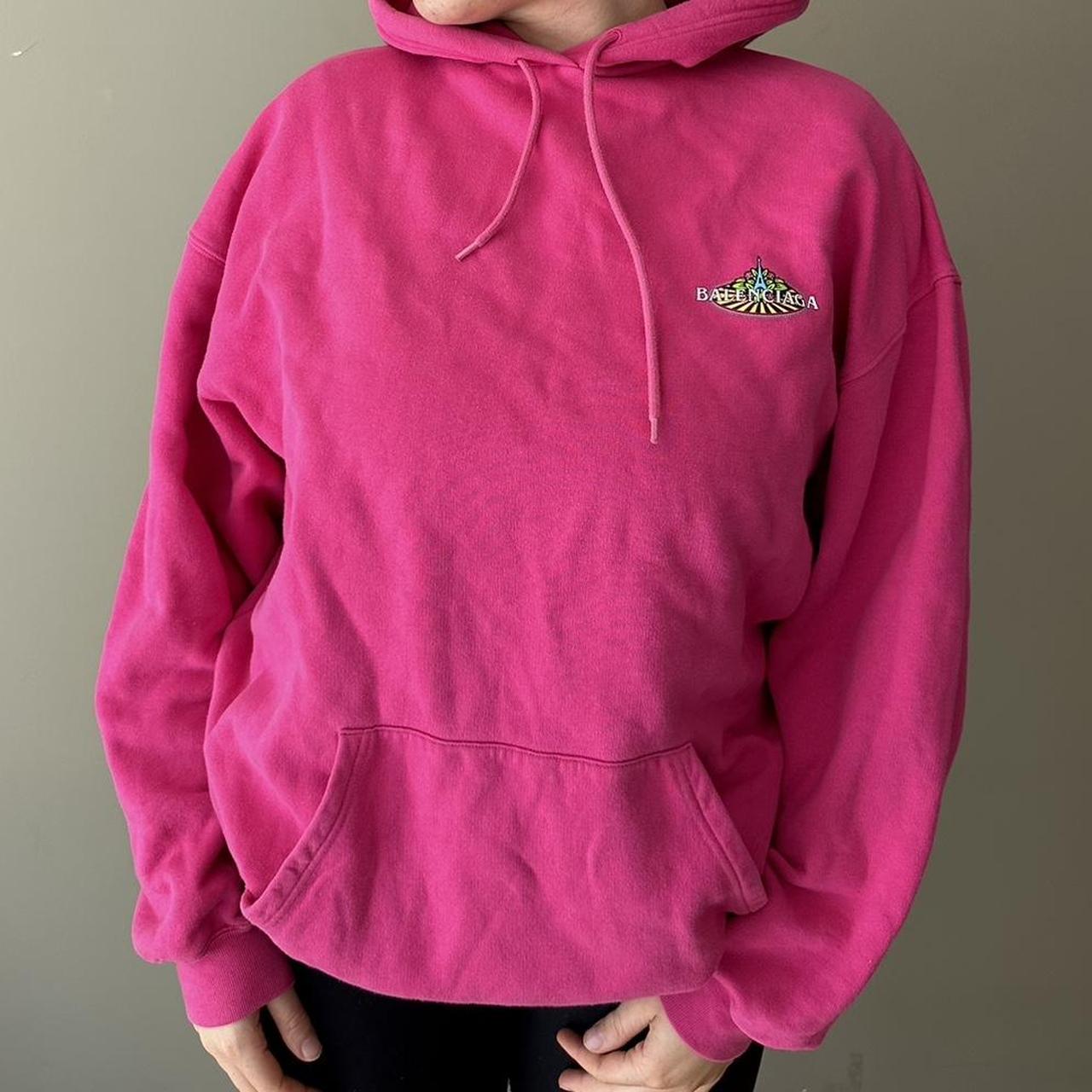 Pink balenciaga hoodie online