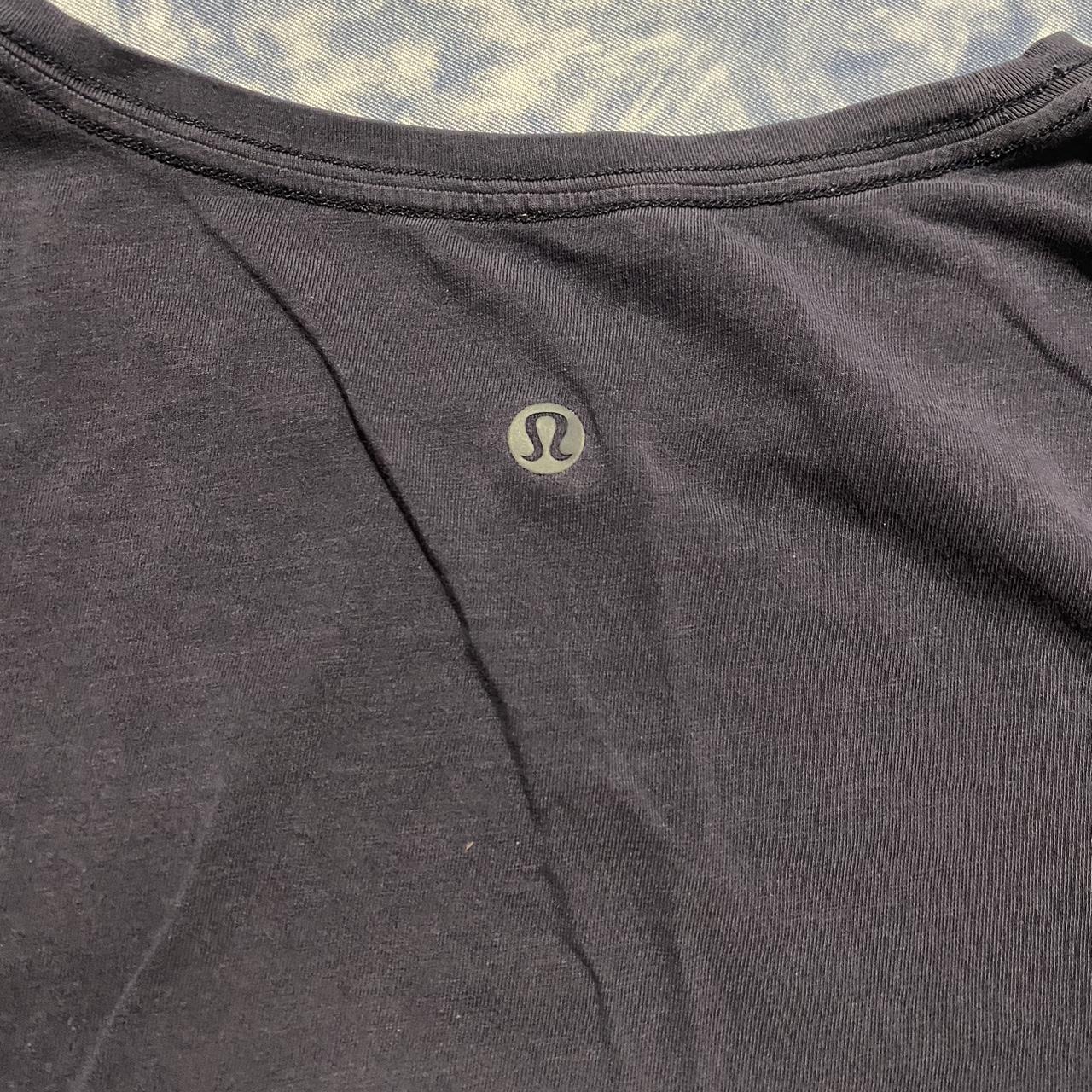 Lululemon dark blue (navy) top - worn but looks... - Depop