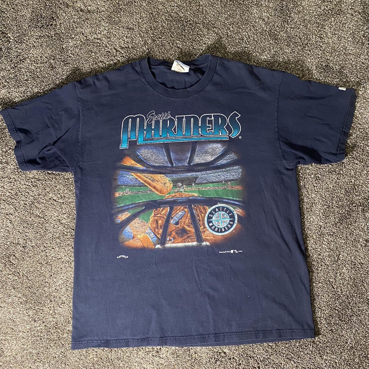 Navy blue Seattle Mariners Graphic Tee. Great - Depop