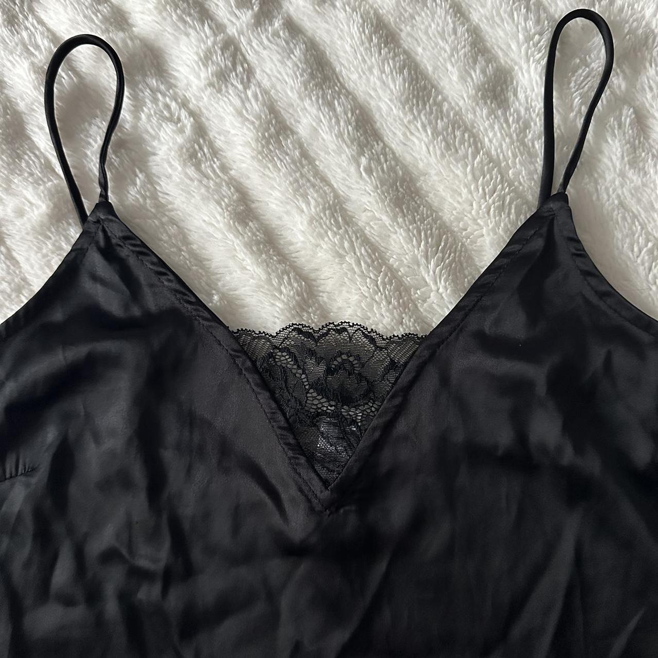 Black Lace Boudoir Tank Top Size: Small #lace... - Depop