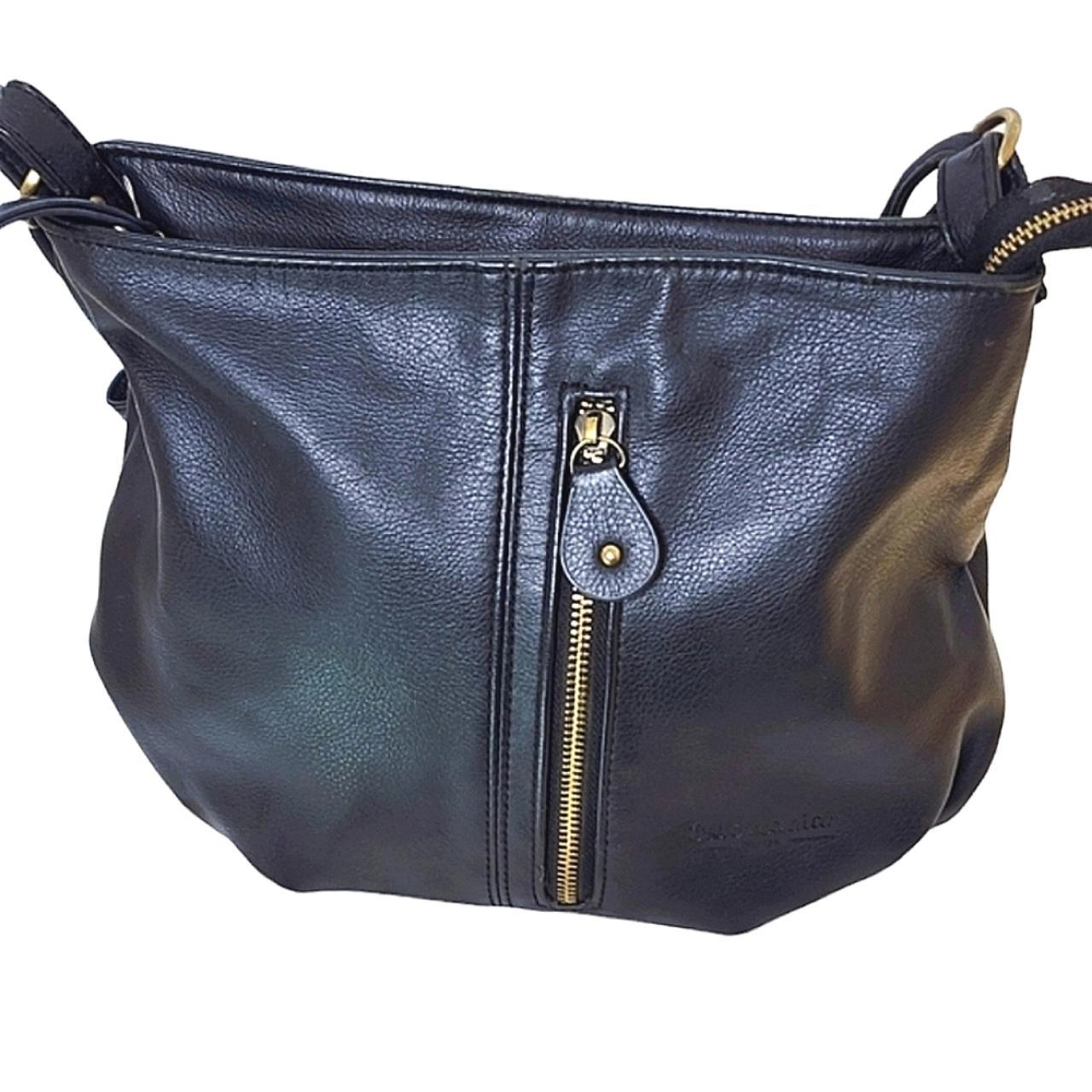 BAG Black Caviar bag vegan leather shoulder bag... Depop