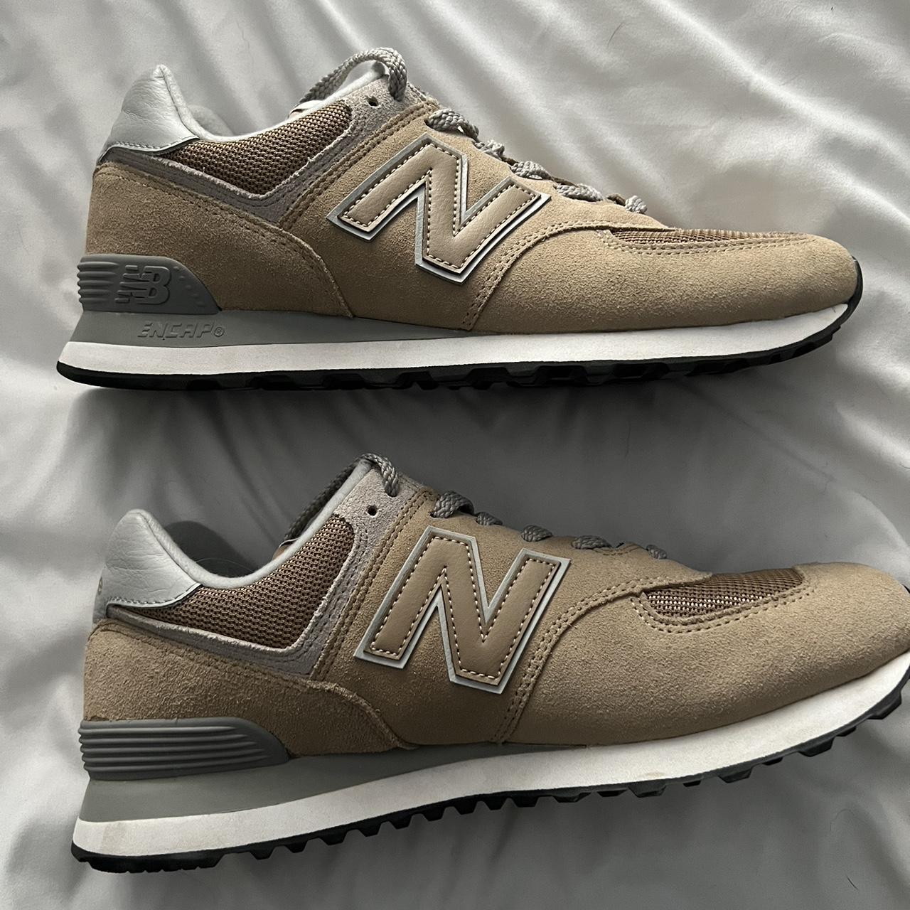tan new balance shoes