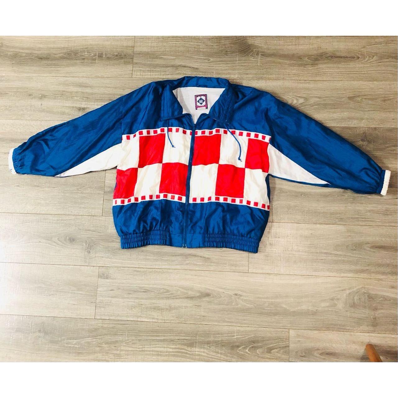 vintage basic rituals red white and blue checkered... - Depop