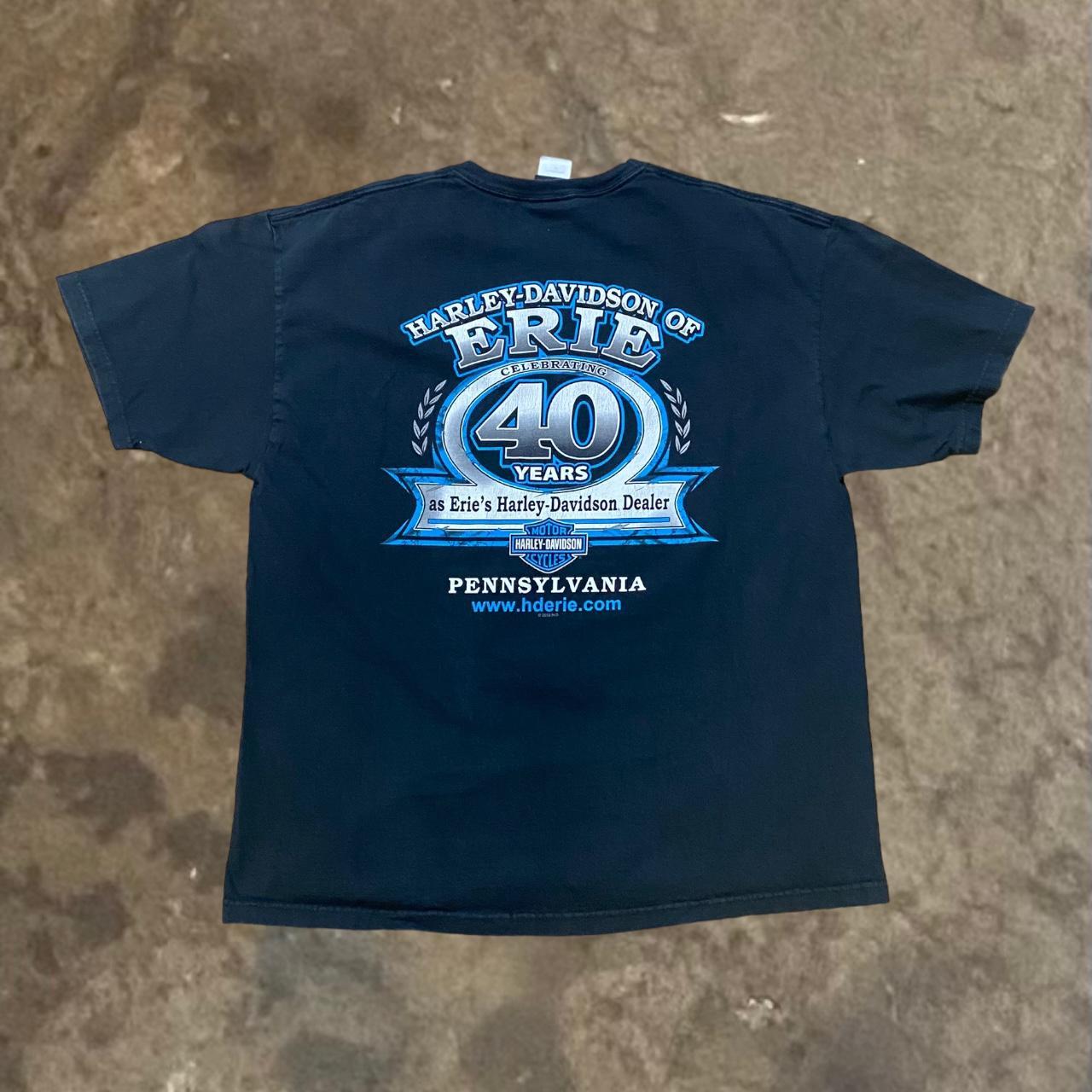 Harley Davidson Erie Pennsylvania Biker Tee... Depop