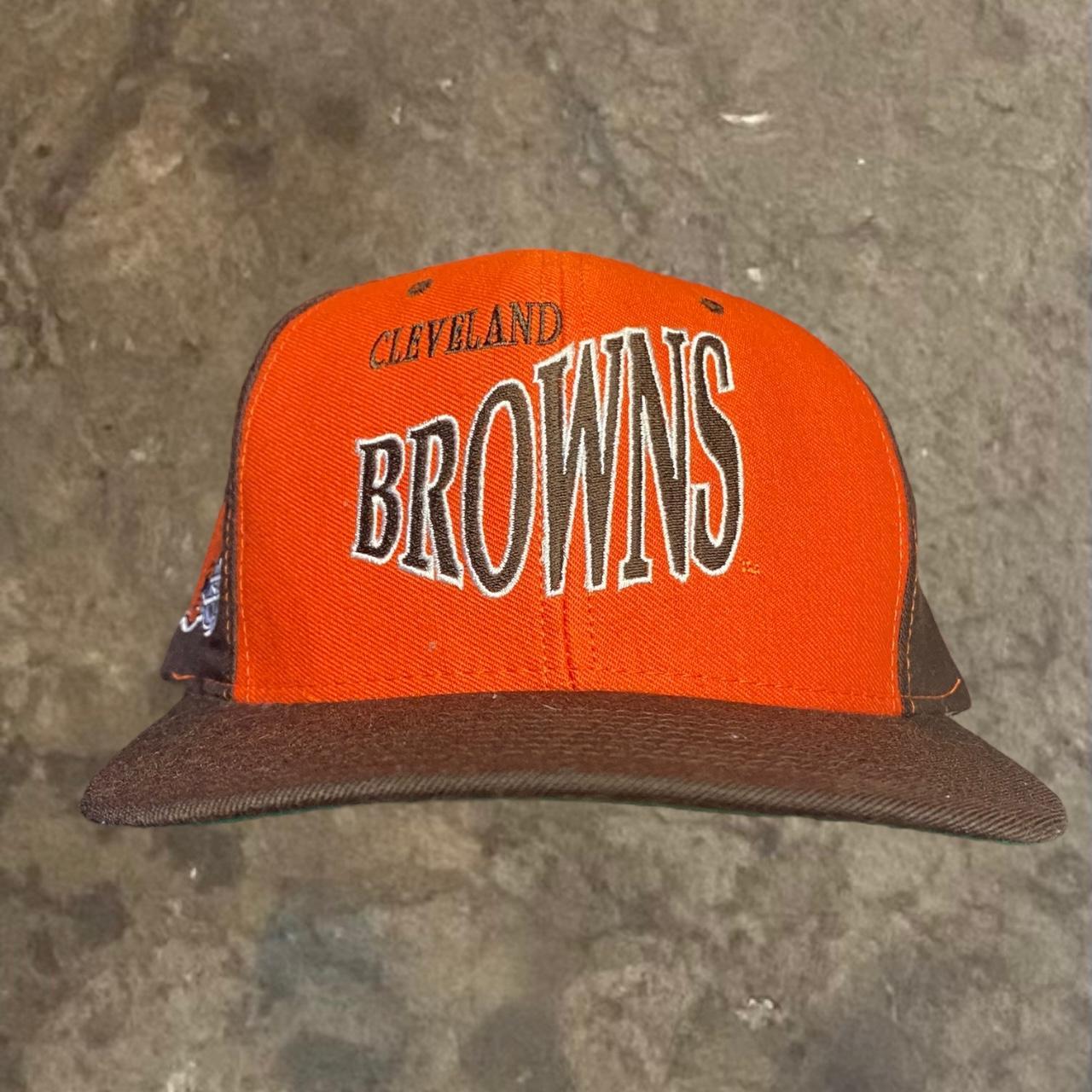 1980s Cleveland Brown Snapback Trucker Hat #vintage - Depop