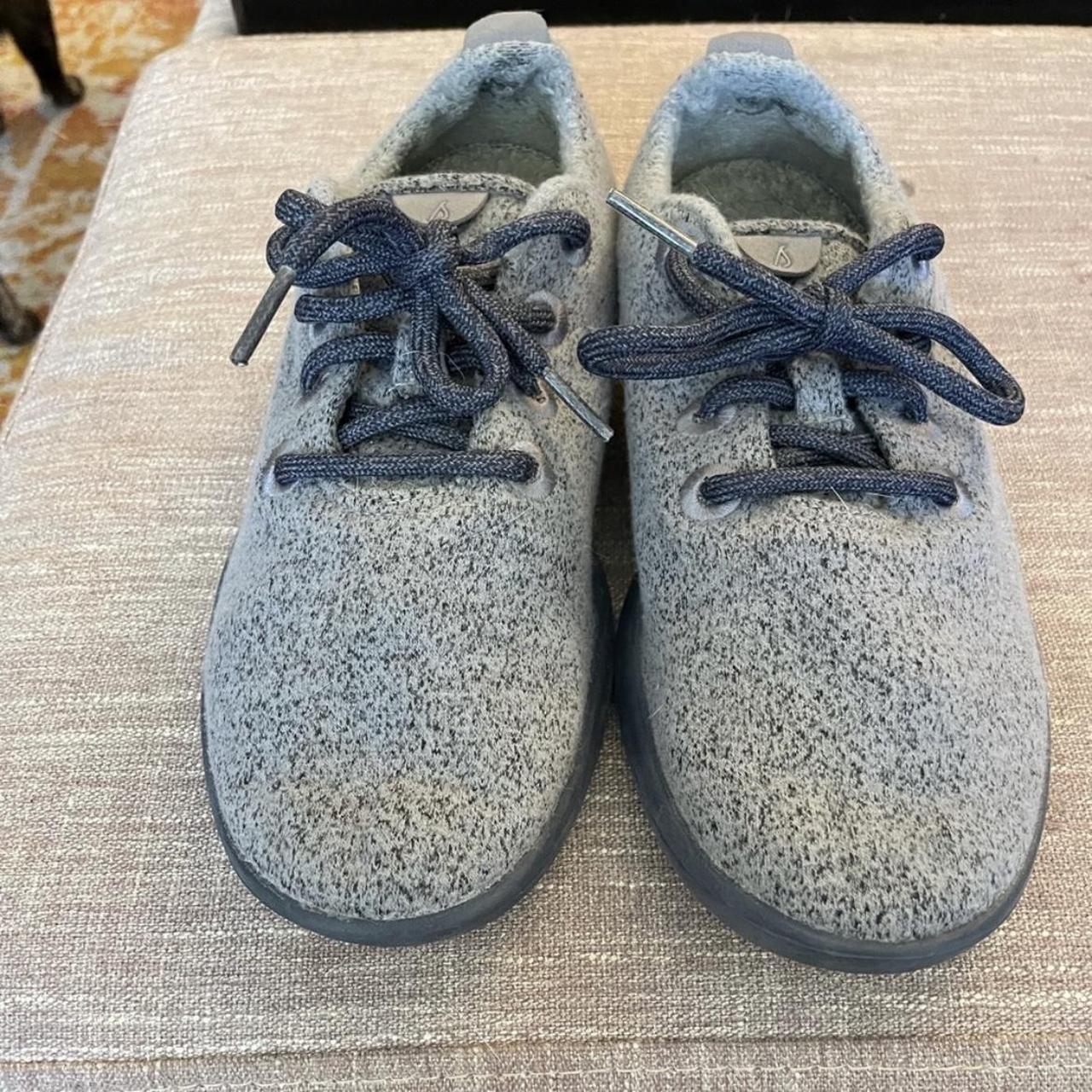 Allbirds Women's Grey and Blue Trainers | Depop