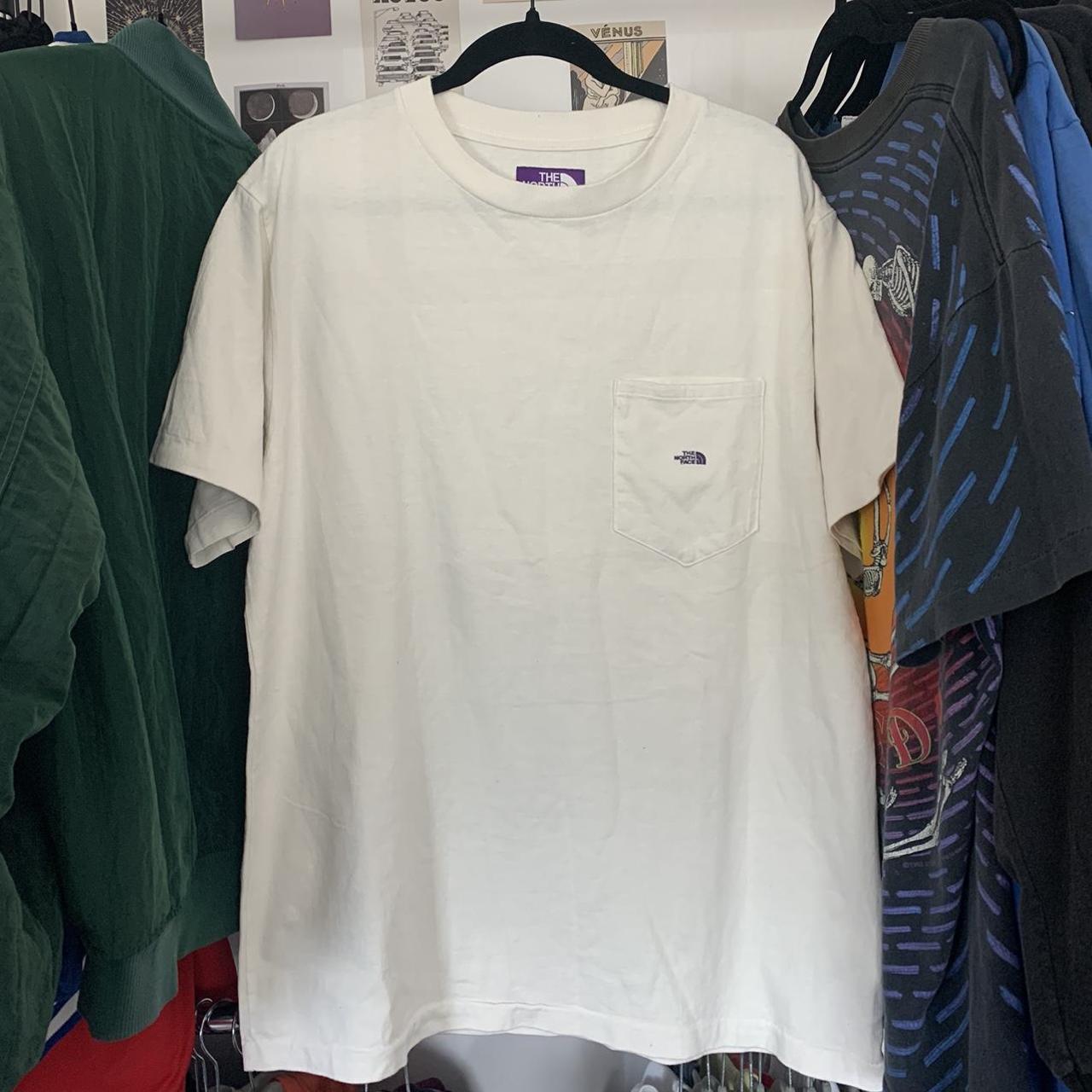 The North Face Purple Label Men's White and Purple T-shirt
