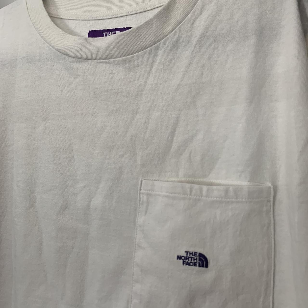 The North Face Purple Label Men's White and Purple T-shirt (4)
