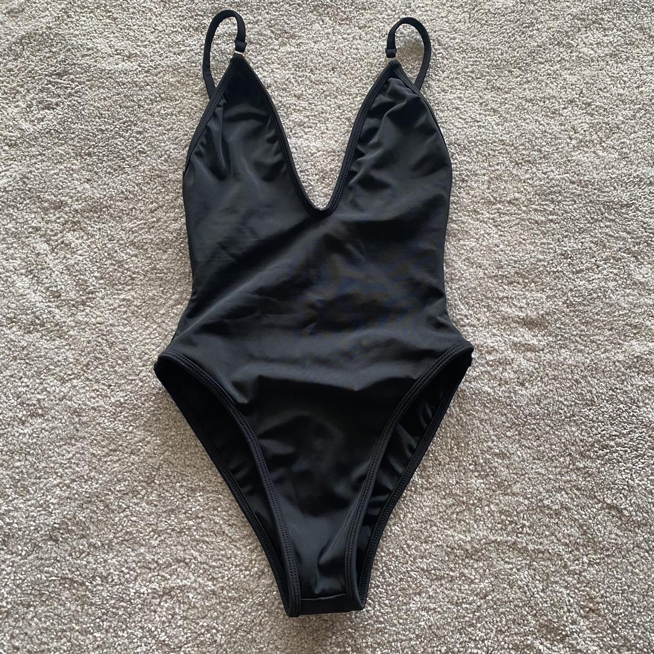 gooseberry one piece - so chic in colour black •... - Depop