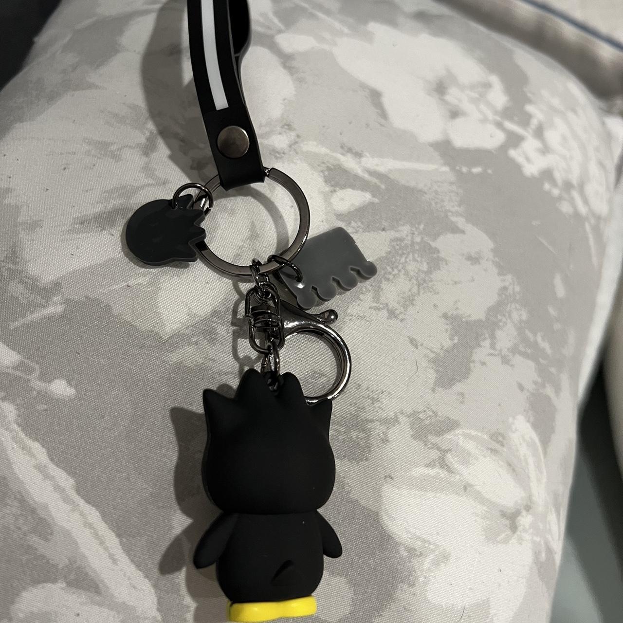 Badtz- Maru Sanrio black accessory key chain charm 🖤... - Depop