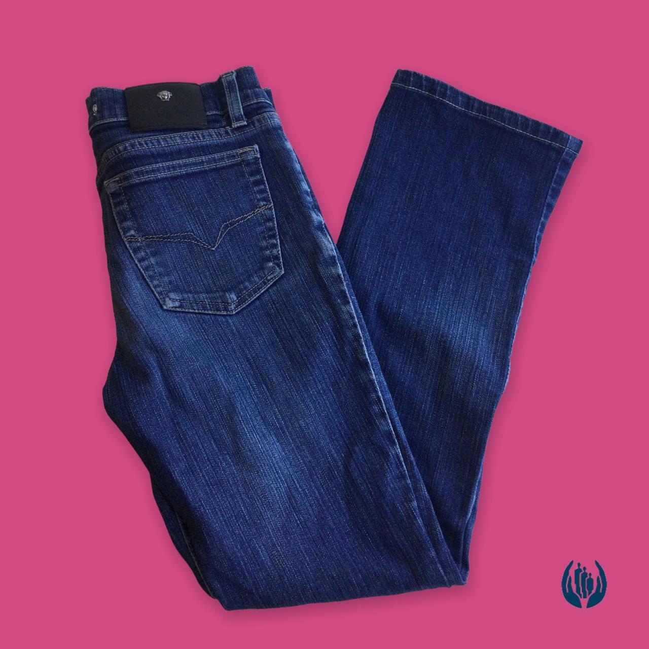 Versace Jeans Couture Women's Blue Jeans Depop