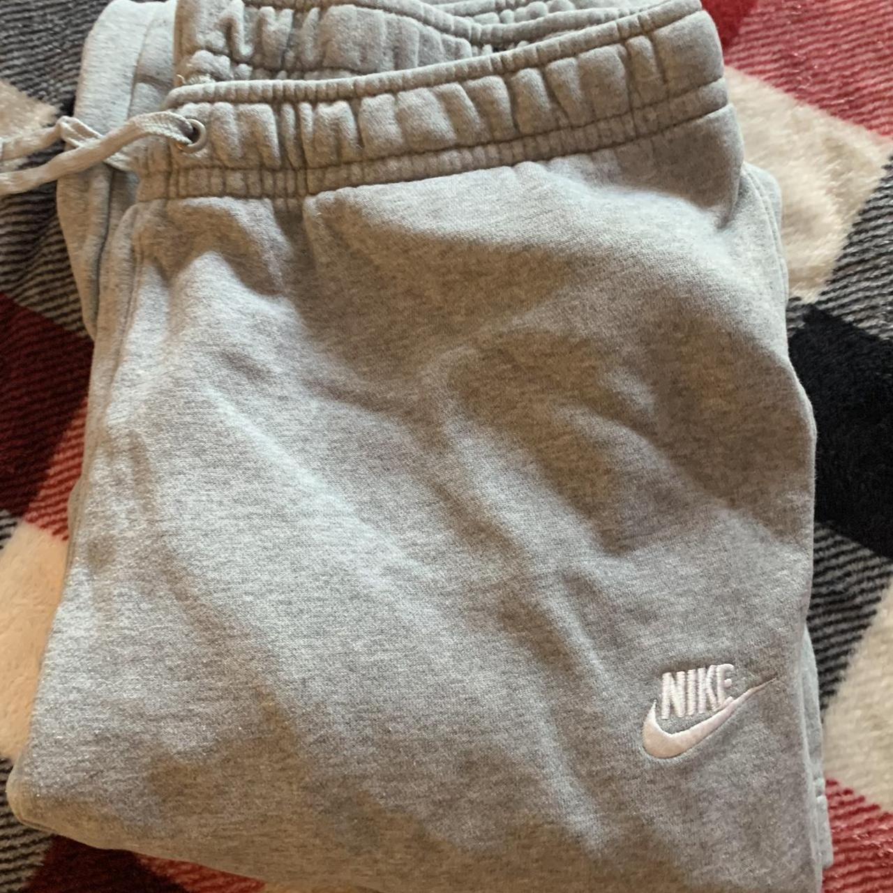 Wide Leg Nike Sweatpants Men Large Slight Pilling... - Depop