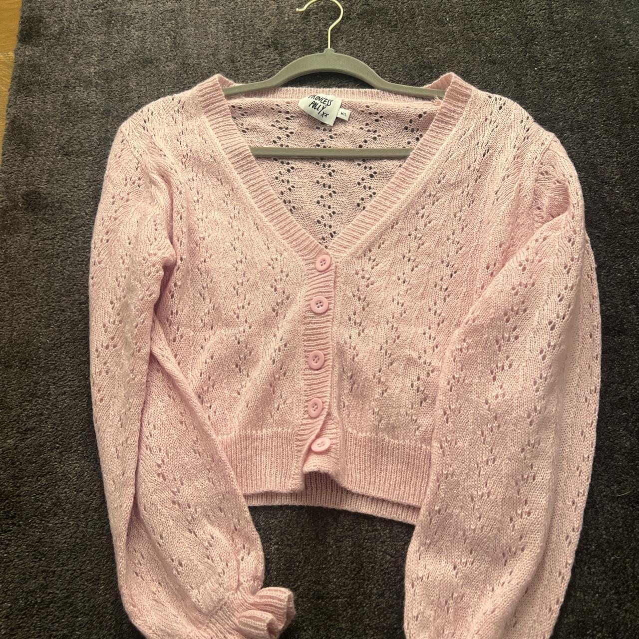 Princess Polly Women's Pink Cardigan Depop