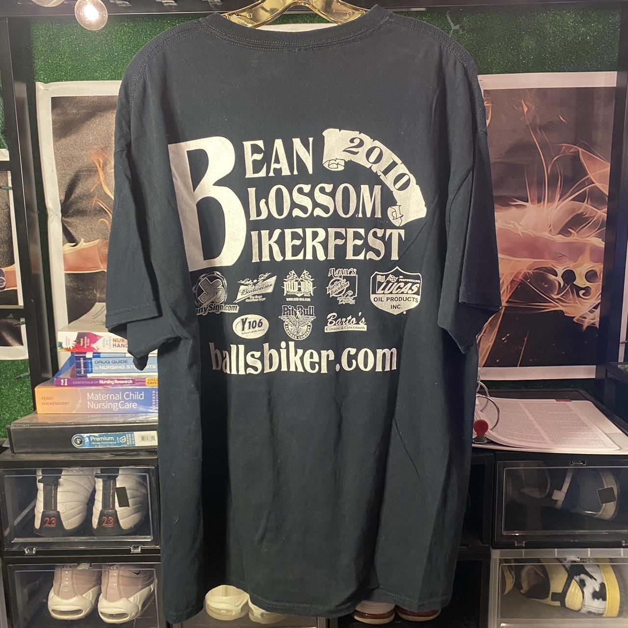 2010 Bean Blossom Biker Fest Graphic Tee Size... Depop