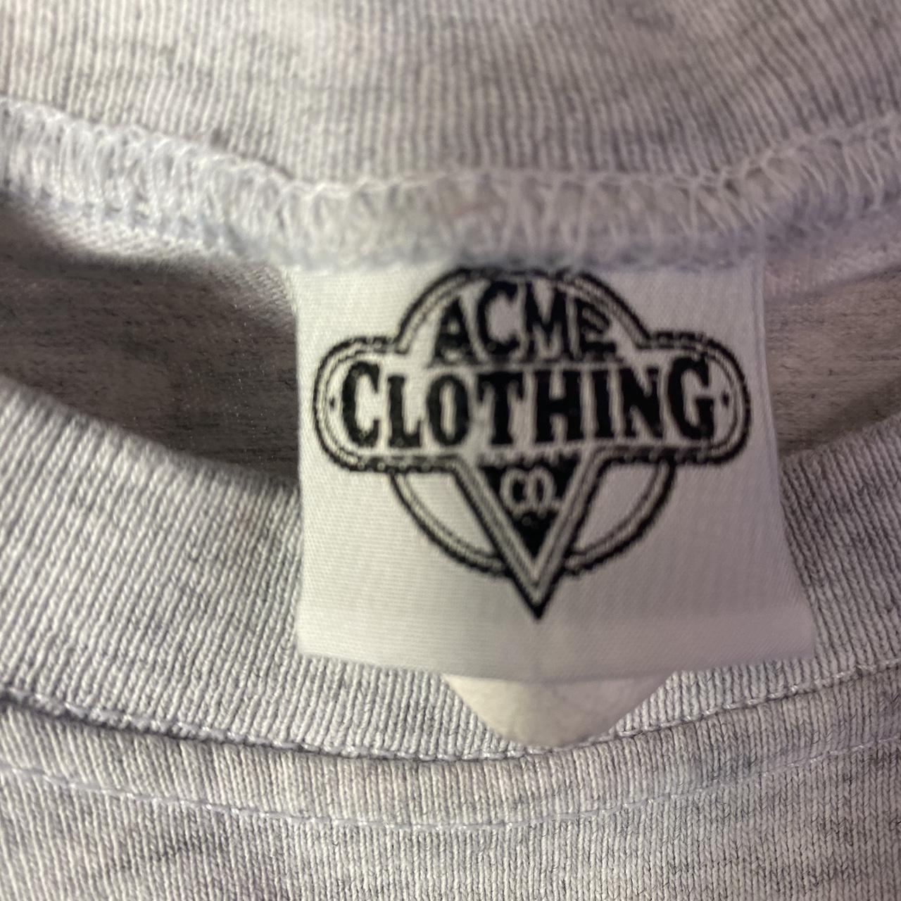 Acme Clothing Men's Grey T-shirt (2)
